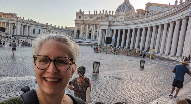 St. Bernard Catholic School Principal Crystal Blahnik visits the Vatican in Rome.