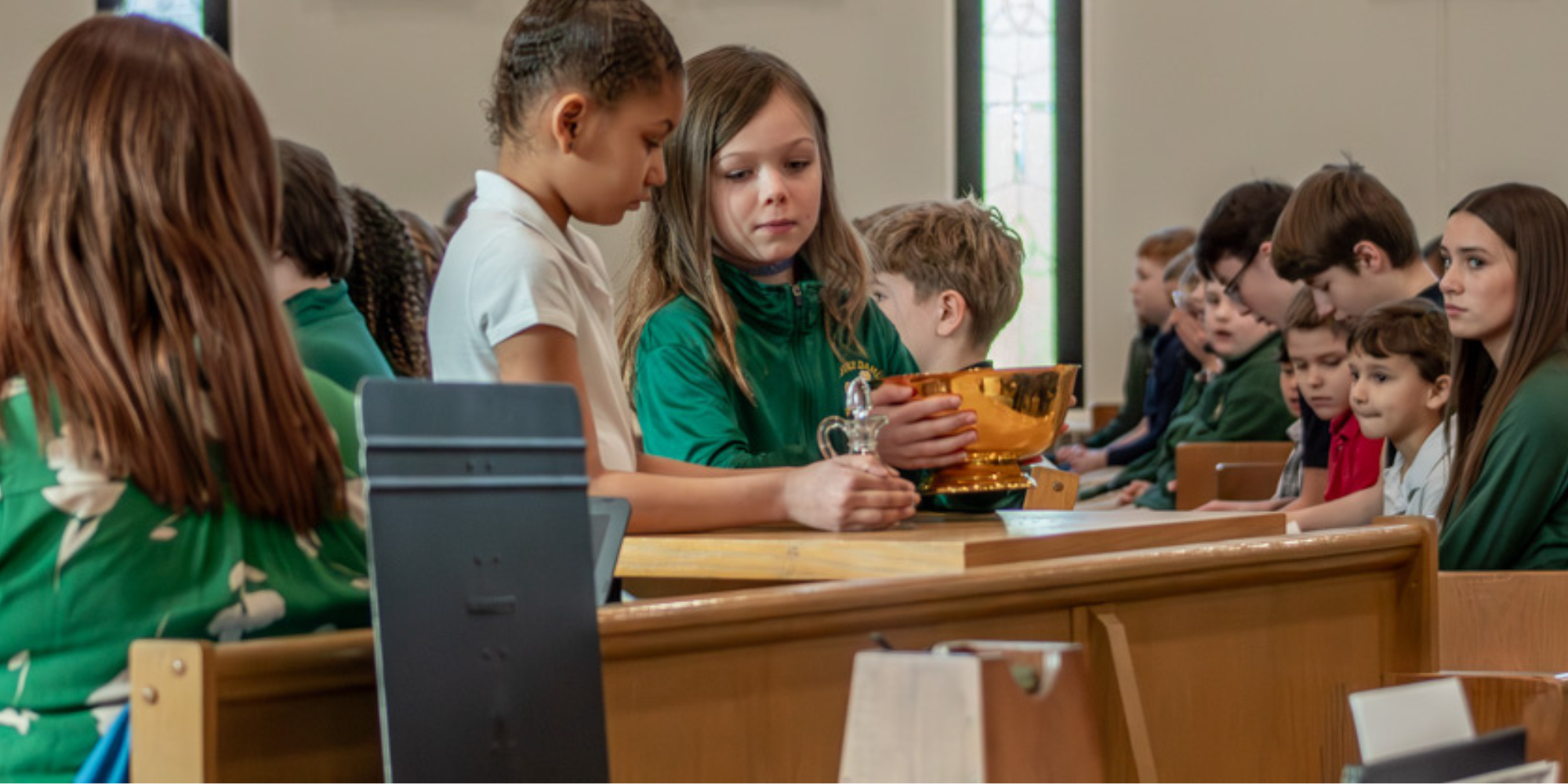 GRACE students at Mass