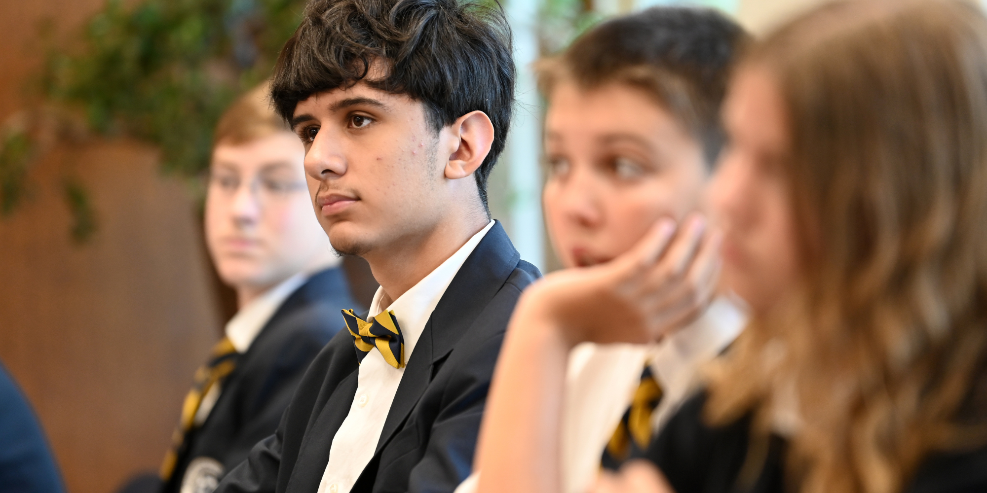 Chesterton Academy of St. John Paul II Classical School students in class
